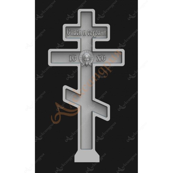 Православный Памятник на могилу Крест с Иисусом Кр-022 в Уфе