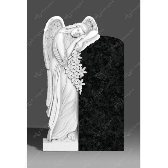 Памятник Ангел с цветами Ан-071