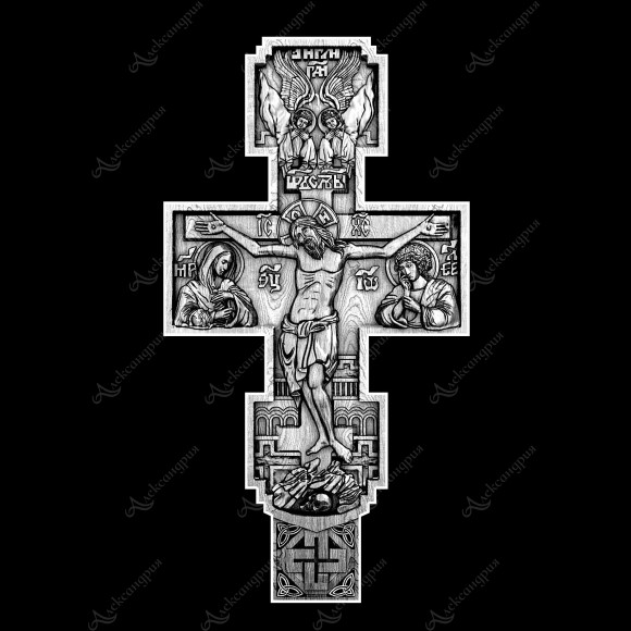 Крест Кр-043 для гравировки на памятнике