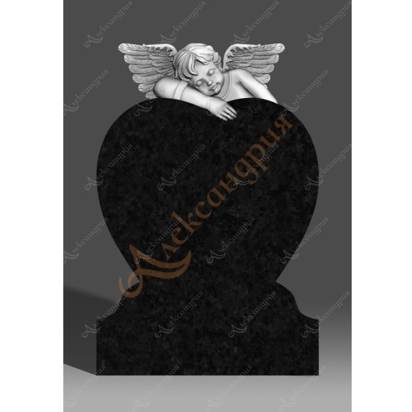 Православный Памятник фигурный   Ангелок над сердцем  Ан-049 в Уфе
