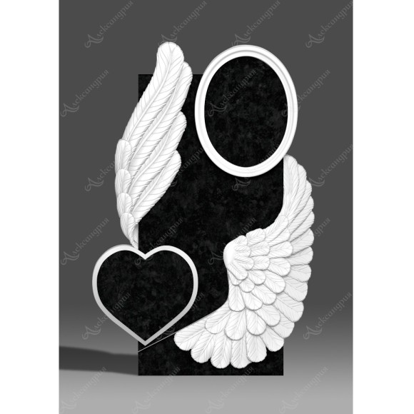 Памятник Крылья ангела сердце Ан-105