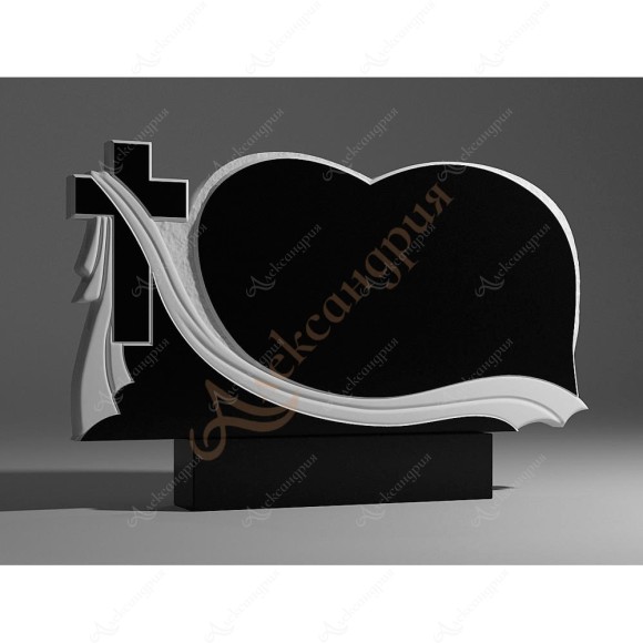 Памятник Форма крест сердце Фор-039 в Уфе