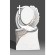 Православный Памятник фигурный Лебедь овал и крест Леб-008 фото
