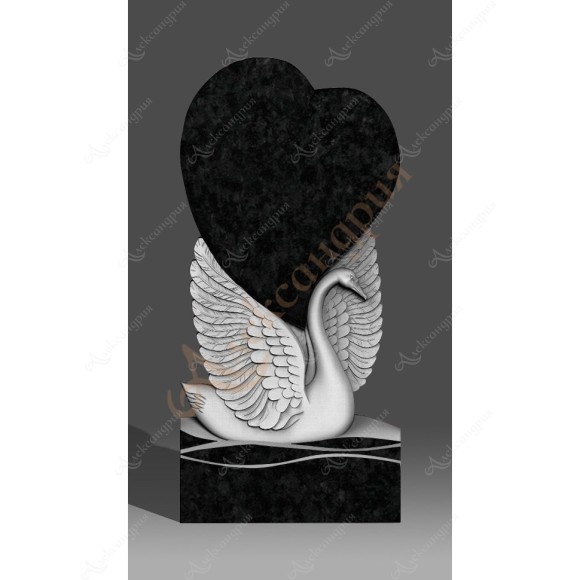 Памятник фигурный Лебедь сердце Леб-011 в Уфе