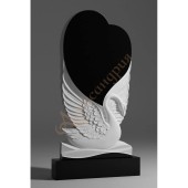 Памятник Лебедь сердце Леб-002