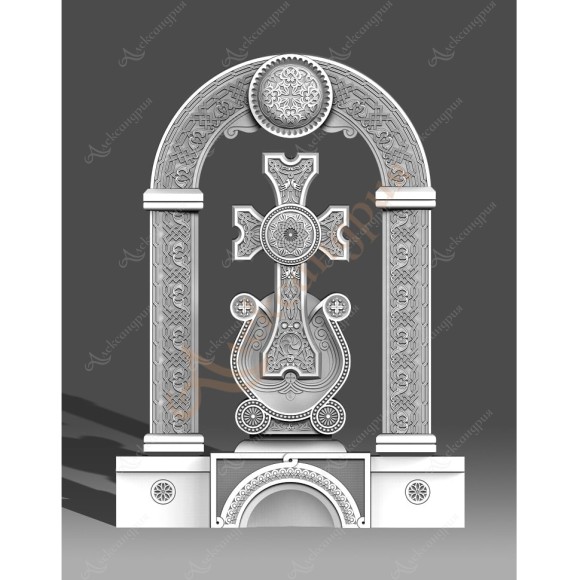 Армянский Памятник фигурный Хачкар комплекс Хач-005 в Уфе