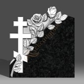 Памятник фигурный  Крест и розы Кр-064